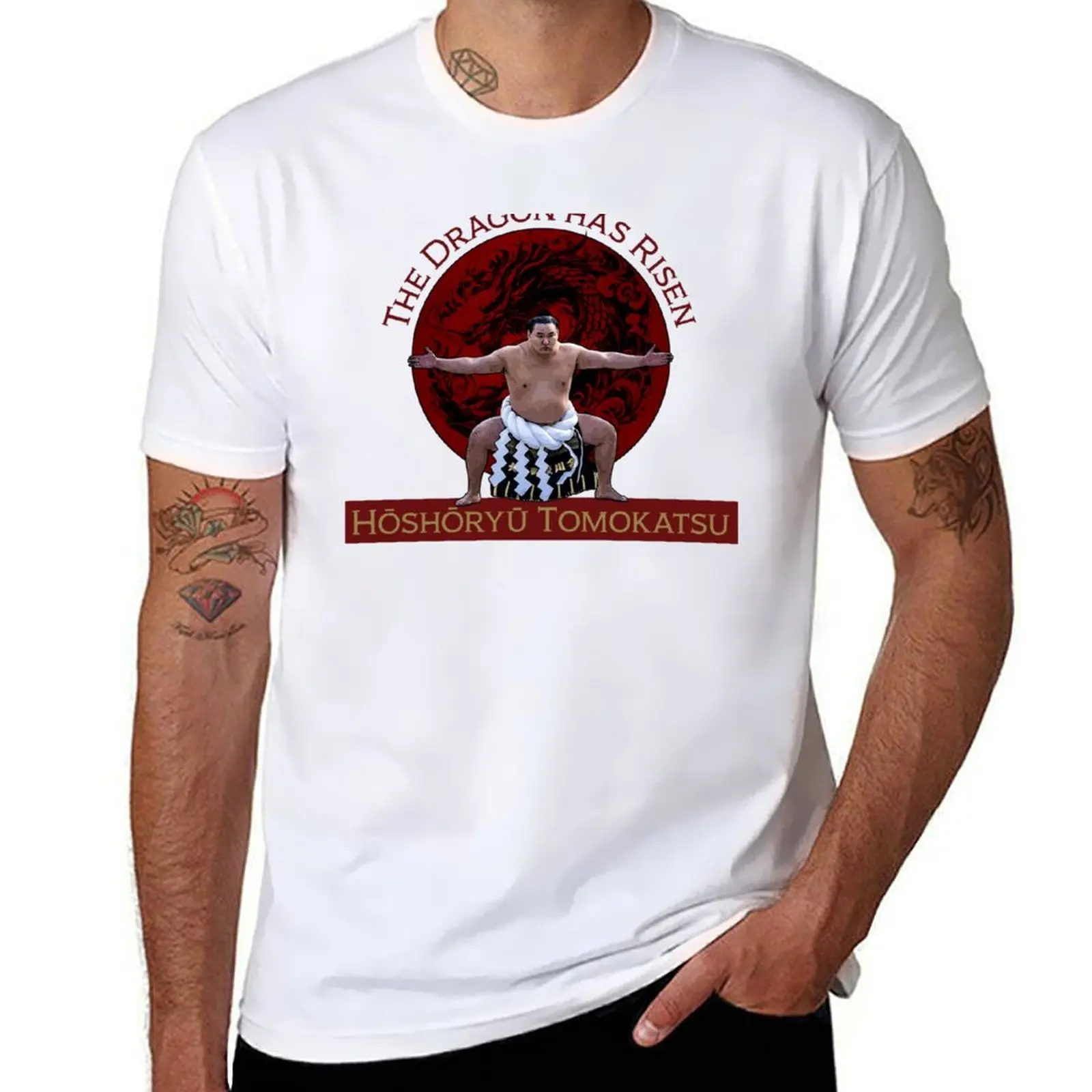 

Hoshoryu Tomokatsu Sumo Yokozuna 2025 T-Shirt man tshirt man t shirt heavy cotton T-Shirt
