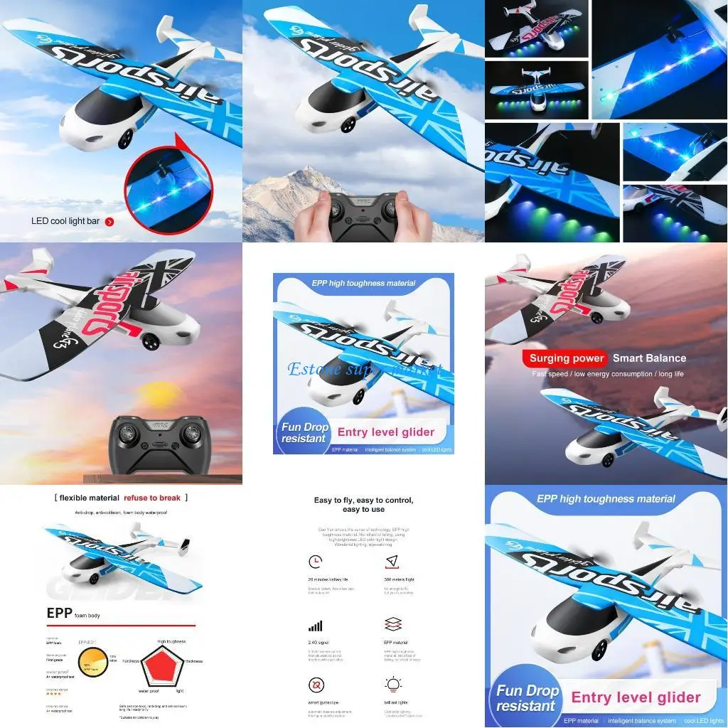 

090B Flexible R/C Glider Car Toy Easy Flyer Plane Model Flying Car Child Boy Girl Toy