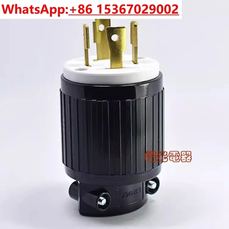 LK-6432 NEMA L15-30P 30A 250V medical apparatus American generator industrial plug UL