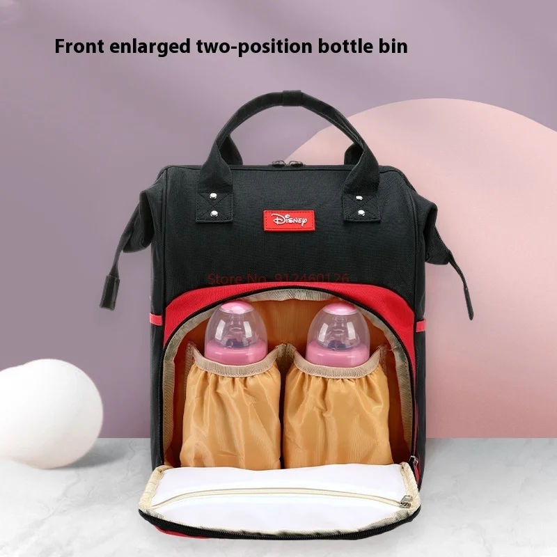 Disney Mommy Bag Waterproof Multi-functional Go Out Large Capacity Backpack Pregnant Maternity Bag Baby Bottle Insulated Bag Bag