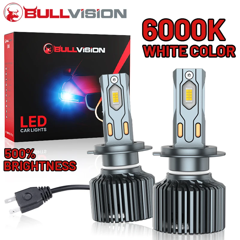 

Светодиодные лампы H7 H4 H11 LED Canbus H8 H9 9005 HB3 9006 HB4 9012 HIR2 STG PTF для автомобиля, 18 шт. CSP, медная трубка, комплект для дооснащения, 6000K, 12В