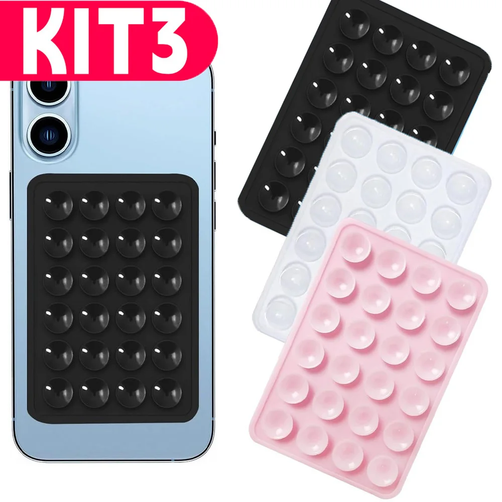 2 Portable Mobile Phone Holders with Suction Cup: Non-slip Silicone for Instant Fixing