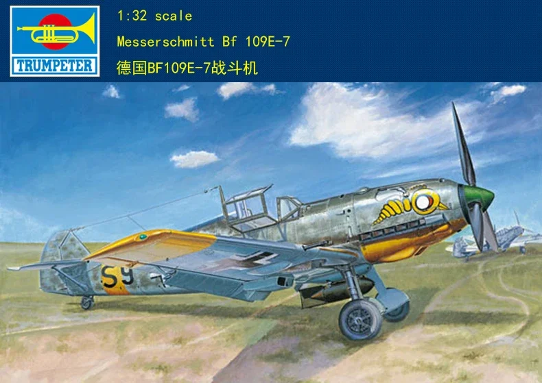 

Трубач 02291 1/32 Messerschmitt Bf-109E-7