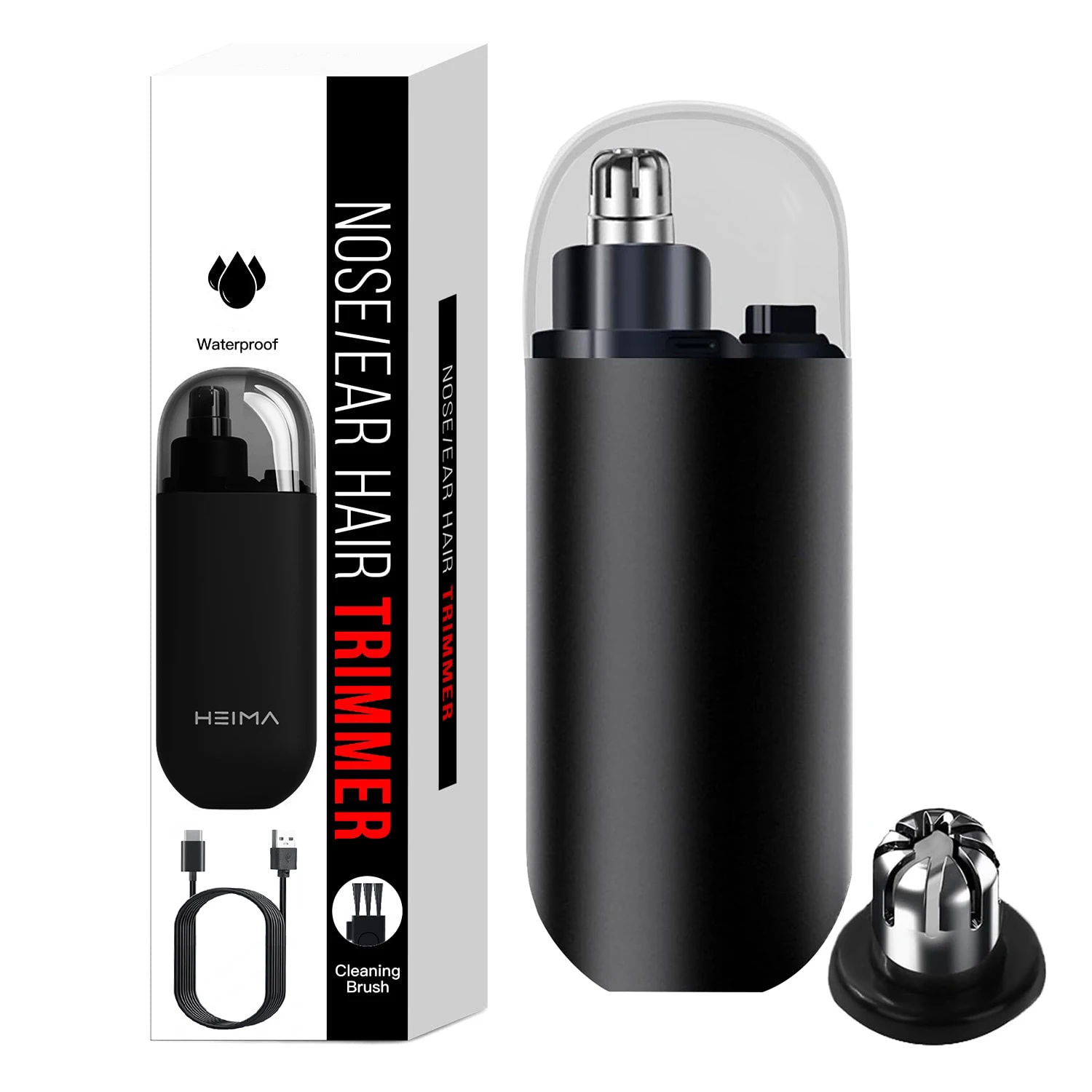 

Electric Nose Hair Trimmer Implement Shaver Facial Nose Hair Scissors Neck Eyebrow Shaver Men Women Clean Trimer Combo Remover