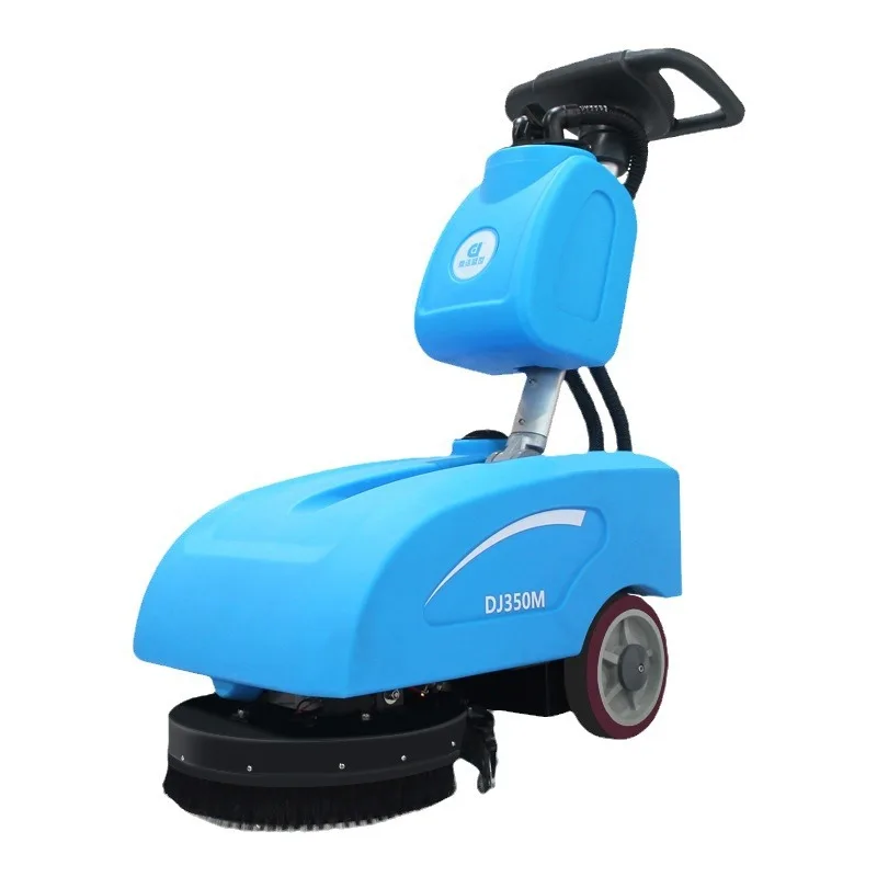 

05Industrial hand push washing machine exhibition hall battery tractor