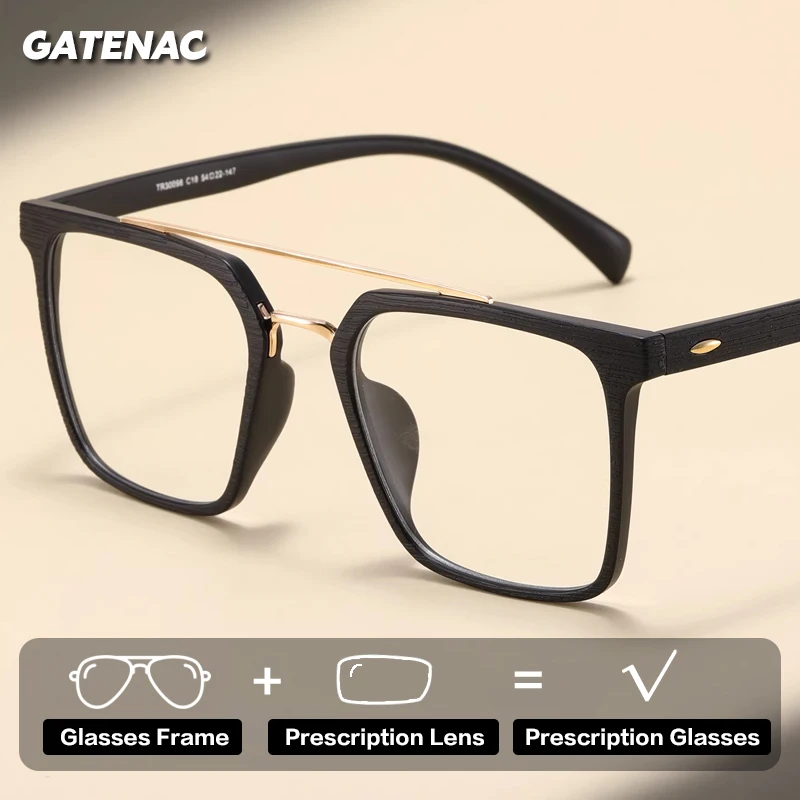 

Очки Gatenac Ultra Light с диоптриями для мужчин, фотохромные, с защитой от синего света, для чтения, для женщин, для коррекции близорукости, прогрессивные