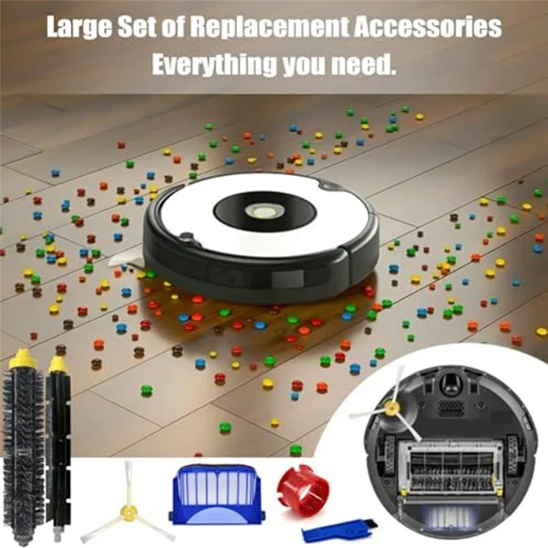 قطع غيار سهلة الاستخدام لسلسلة Irobot Roomba 600 500 694 695 677 671 690 680 660 650 620 614 595 585 564 فراغ الروبوتية