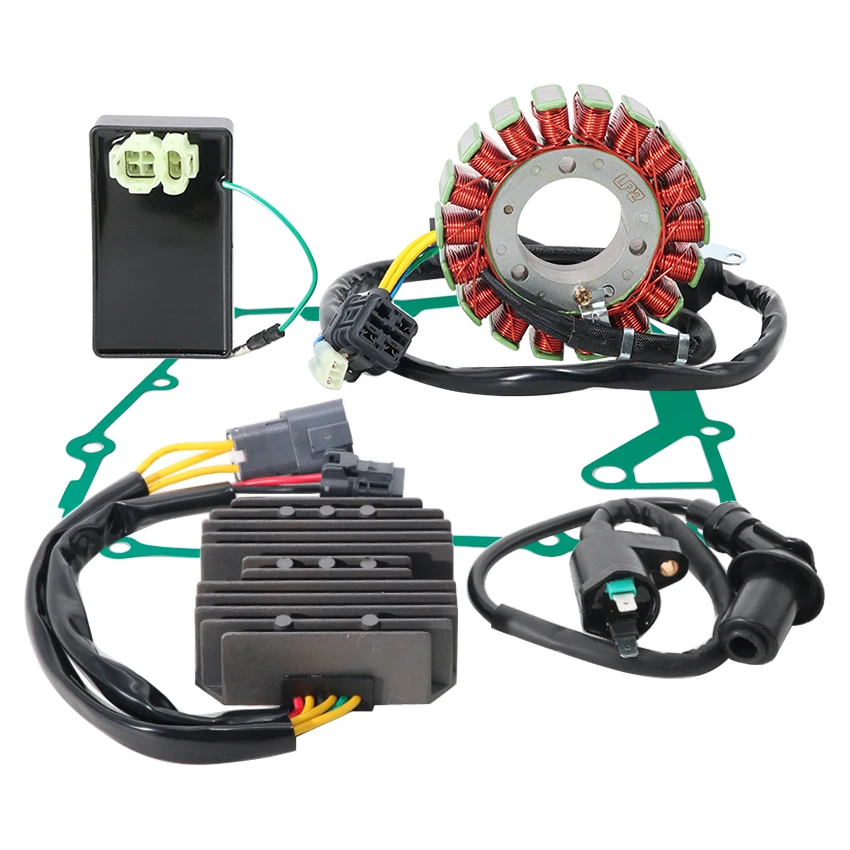 Complete Ignition Kit CDI Ignition Coil Stator Regulator Rectifier Generator Cover Gasket For Can‑Am DS250 2006‑2026 ATV Parts