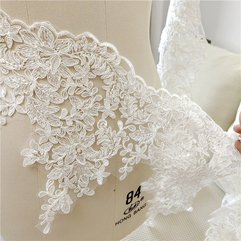 5-10Yard. Pemangkasan Renda Pe - Embroidery Veil ulasan dan harga