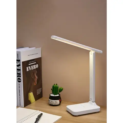 3 Color Modes,Stepless Dimming，LED Desk LampRechargeable, Eye-Caring Touch Control With USB Charging Table Lamp for Home, Office
