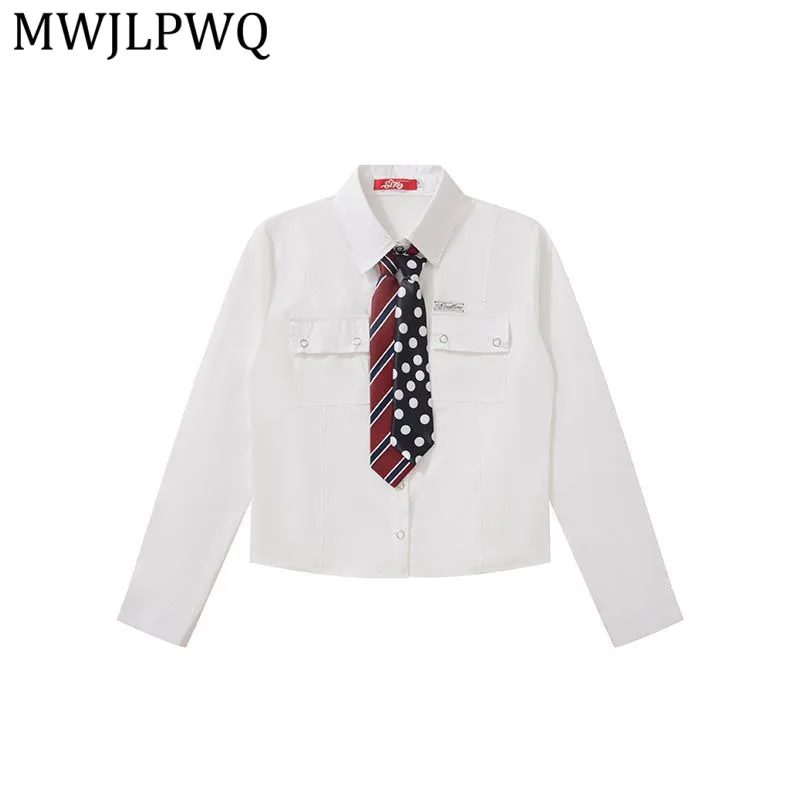 

MWJLPWQ 2026 Summer New American Retro Style Simple Shirt Male Versatile Long Sleeve Lapel Loose Casual Tops For Unisex 14513