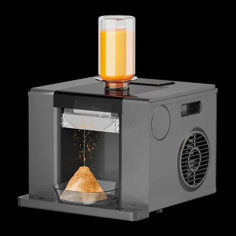 ماكينة ندفة الثلج التجارية بقوة 220 فولت، ماكينة صنع آيس كريم صيفية ثلجية صغيرة لشاي الحليب