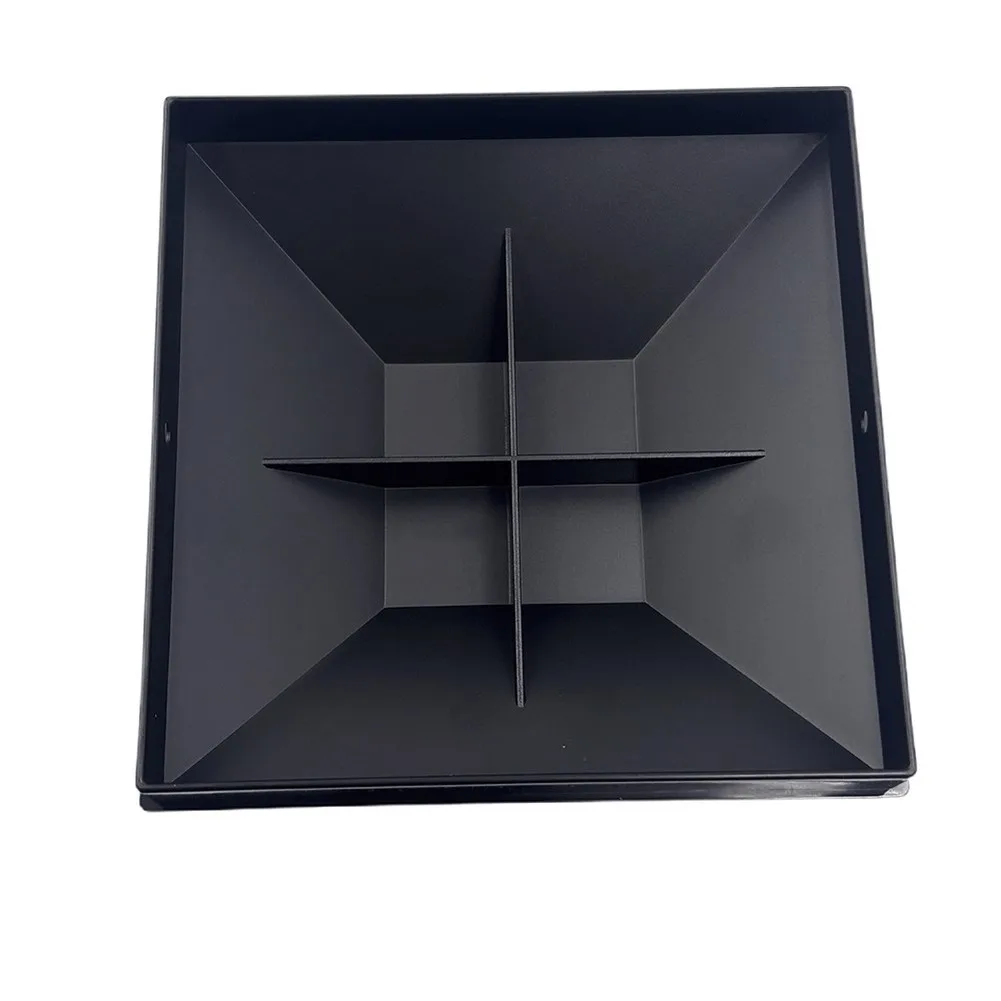 10 Pcs Black PP Plastic Fence Post Covers For 5 Inch Square Wooden Posts Outdoor Garden Deck Rain Protection
