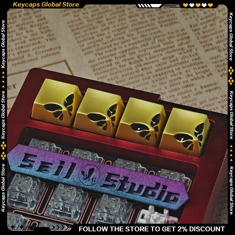 

Custom Metal Butterfly Keycap Handmade ESC Key Personalized Creative Artisan Keycaps for Mechanical Keyboard Accessories Gifts