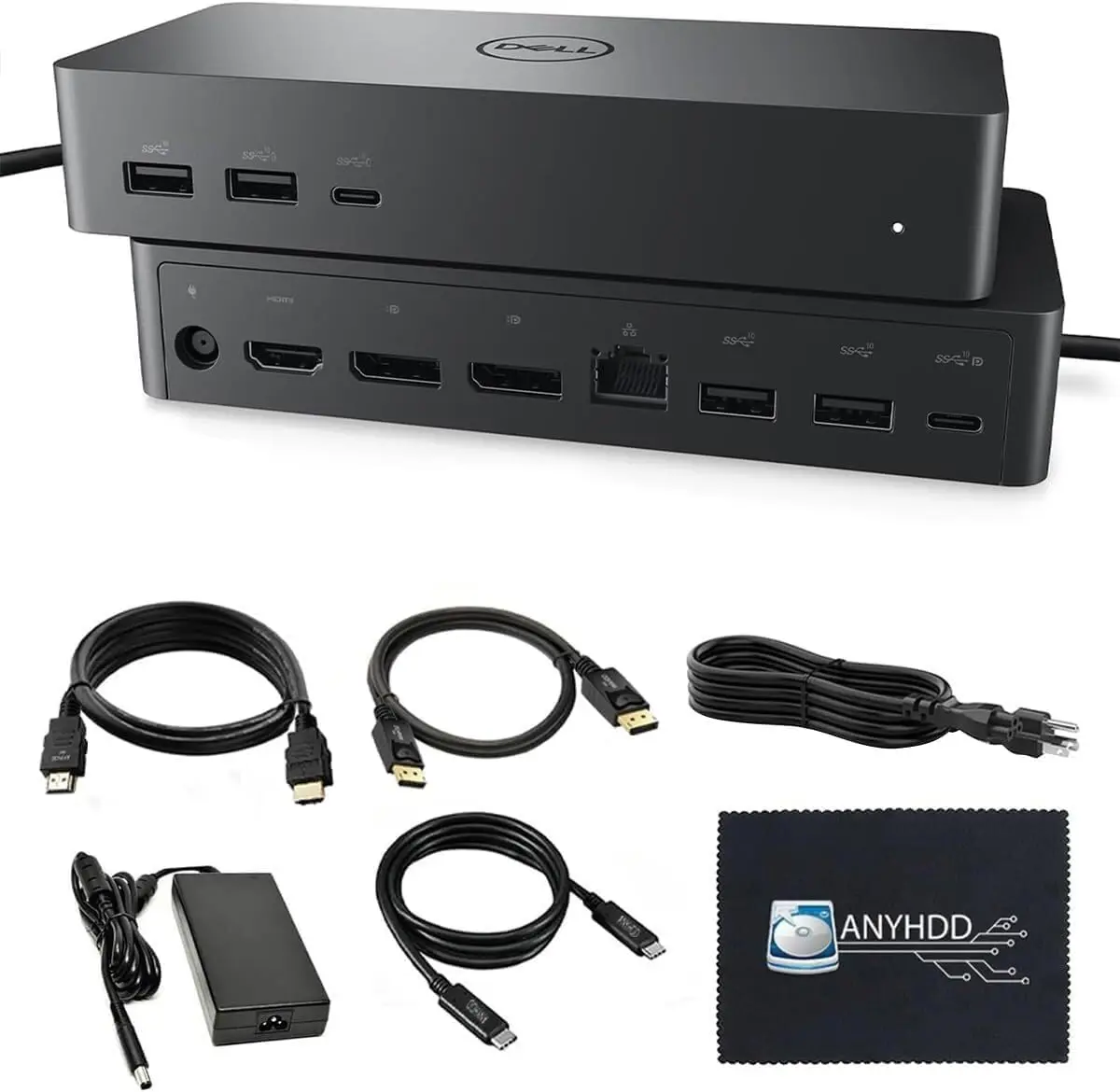 

Универсальная док-станция для двух мониторов с адаптером 130 Вт, поддерживает до 4 мониторов через USB-C/USB-A