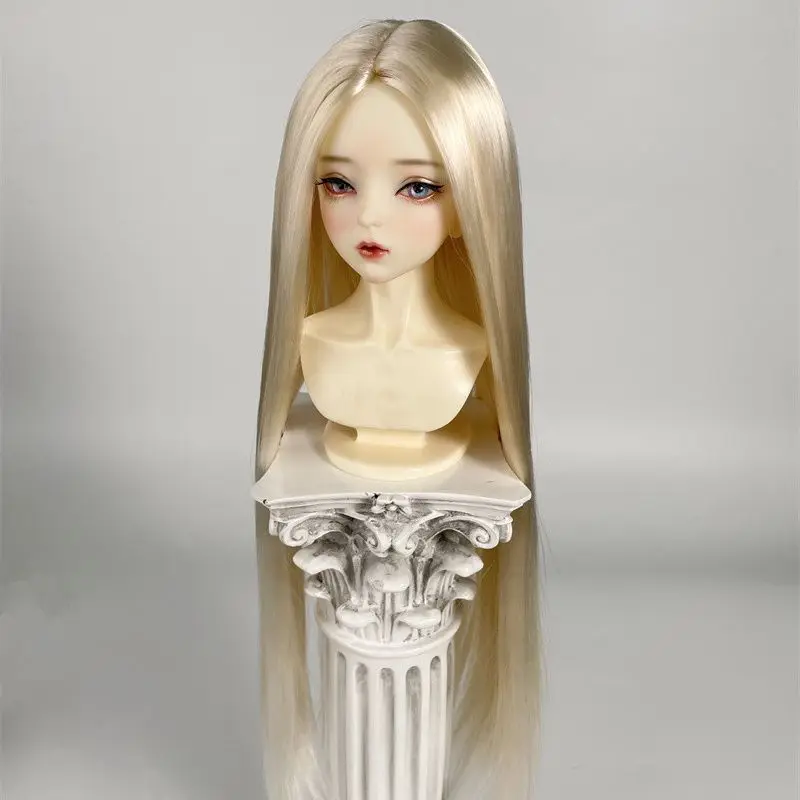 BJD doll wig suitable for 1/3 1/4 1/6 size bjd milk silk simulation ancient style long hair embryo styling hair doll accessories