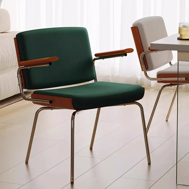 

Nordic Metal Dining Chair Restaurant Originality Coffee Shop Living Room Dining Chair Ergonomic Home Furniture Sillas FYDC