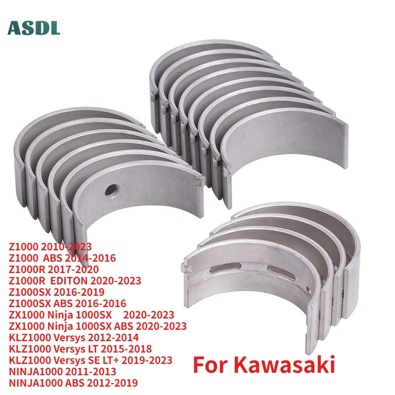 

For Kawasaki Z1000 2010-2023 ZX1000 Ninja 1000 KLZ1000 Versy/s 2012-2023 Motorcycle STD Connecting Rod & Crankshaft Main Bearing