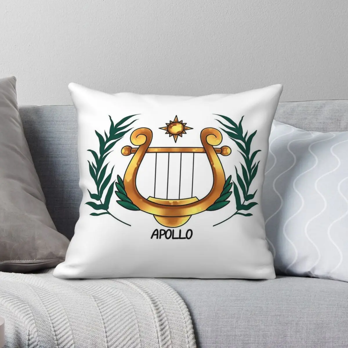 Percy Jackson Apollo Cabin Square Pillowcase Polyester Linen Velvet Printed Zip Decorative Pillow Case Bed Cushion Case