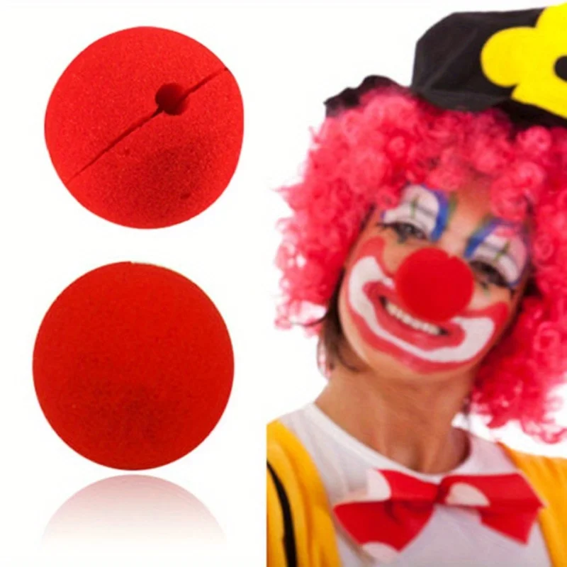 10PCS Clown Nose cos Stage Decoration Red Sponge Ball Cheerleader Cheering Performance Props Atmosphere Stage Supplies