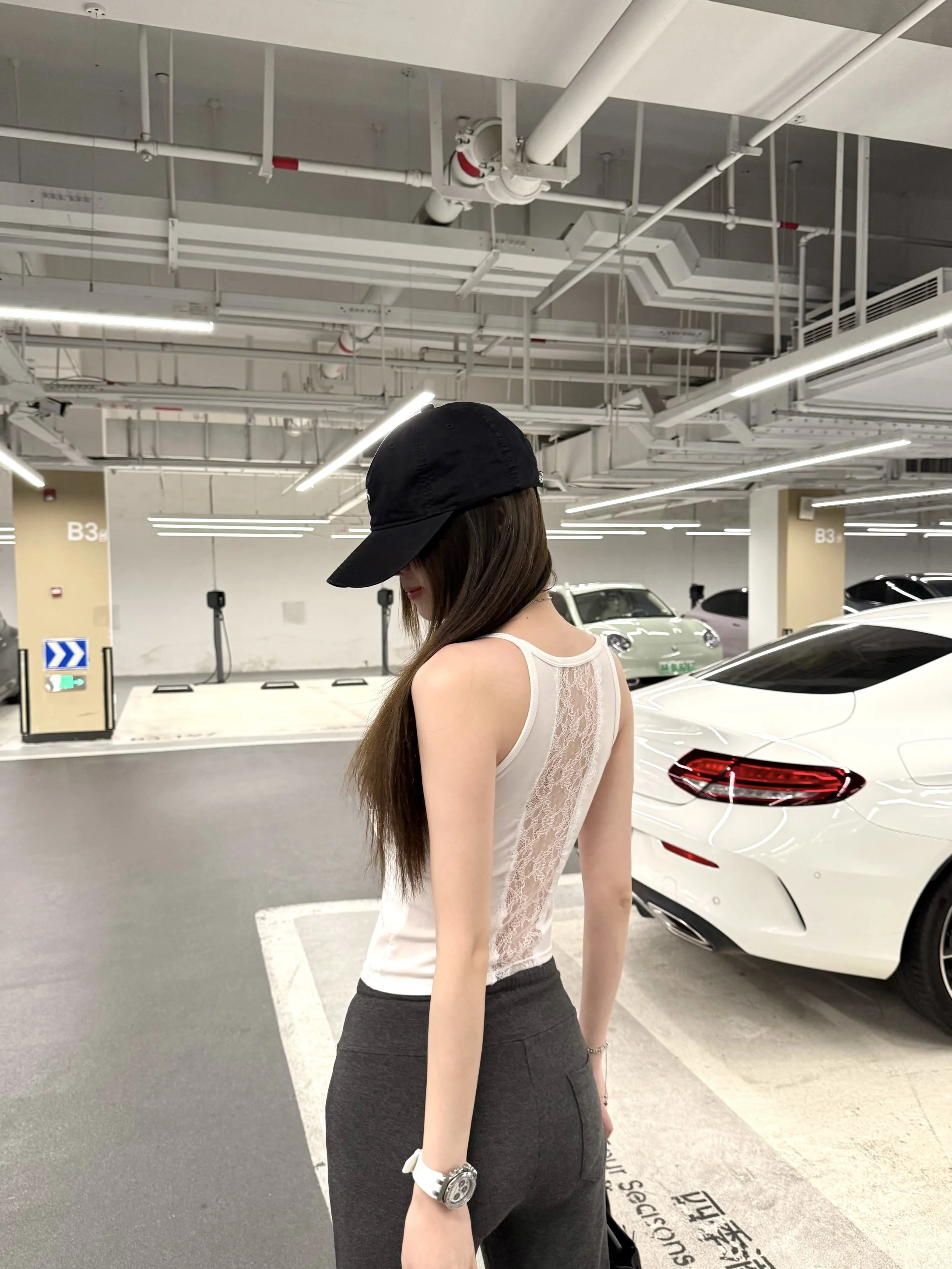 

Nemowu Lingxiao Flower Lace Hollow out Sexy Ba Strap Vest Top Women's Summer ort Sve Color Commute Sle