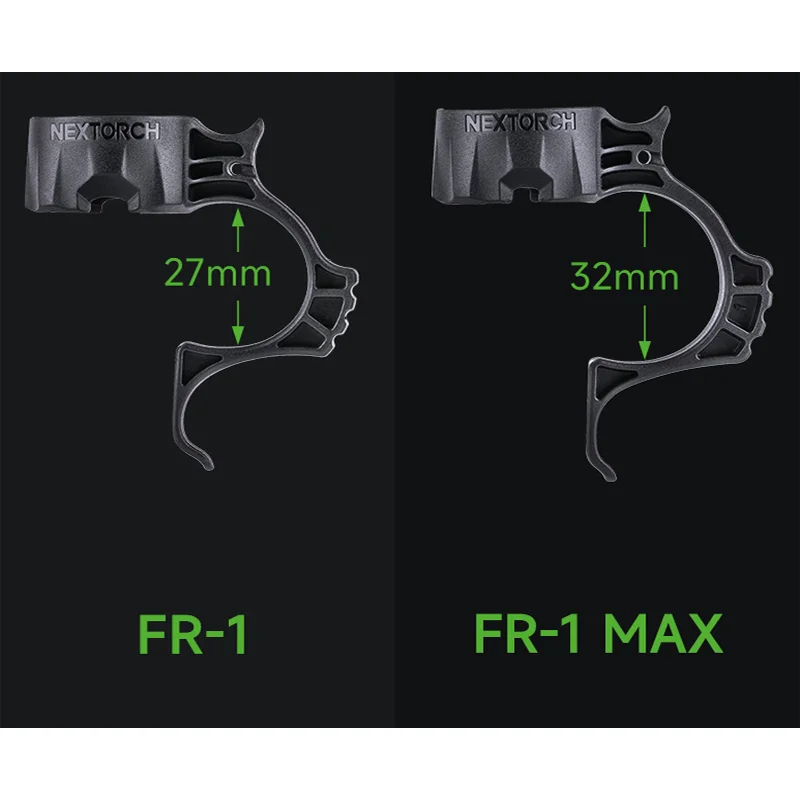 Imagem -02 - Nextorch Fr1 Tactical Flashlight Finger Ring For Torches With Tail Cap Diameter Between 23.2 Mm25.5 mm For Ta20 Ta20nc