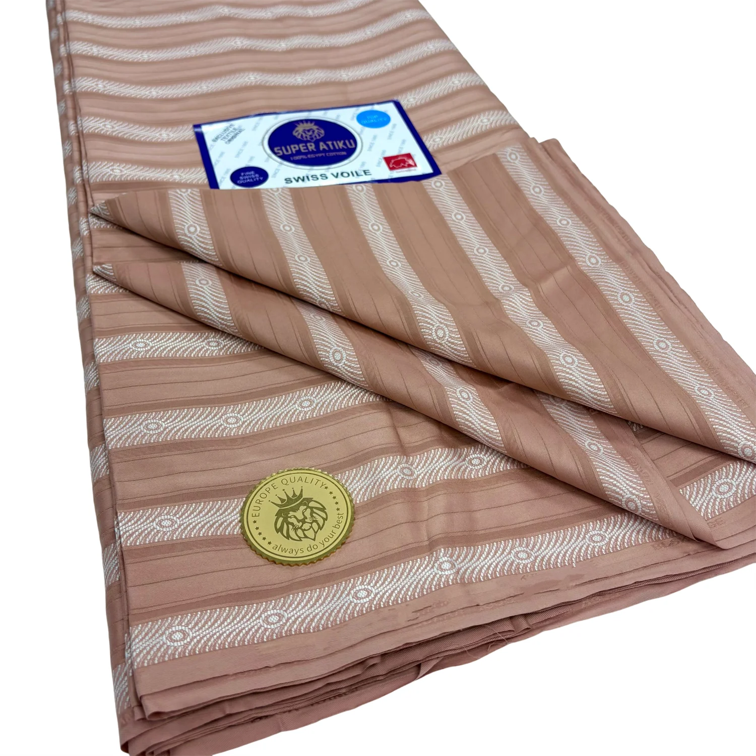 

Роскошная полосатая 5-ярдовая швейцарская вуаль, 100% хлопковая кружевная ткань хорошего качества, мягкая африканская ткань Atiku для мужской одежды, материалы для шитья