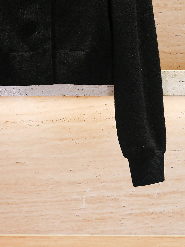 เสื้อคาร์ดิแกนไหมพรมถักสำหรับผู้หญิงระดับไฮเอนด์ ประดับเพชรทรงบับเบิ้ล สวมใส่สบายๆ ทรงหลวม สไตล์โค้ท