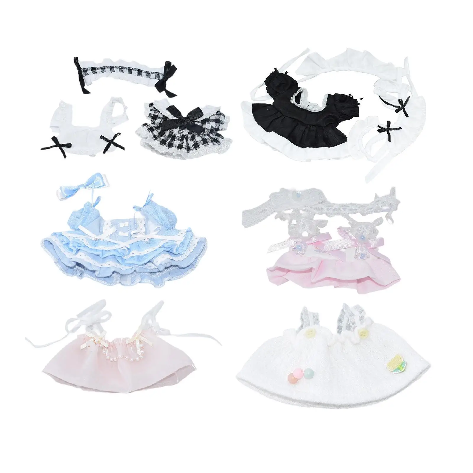 17 سنتيمتر ملابس دمى إكسسوارات ملابس الدمى للفتيات الصغيرات هدية قلادة ملابس دمى لعبة دمية ذاتية الصنع