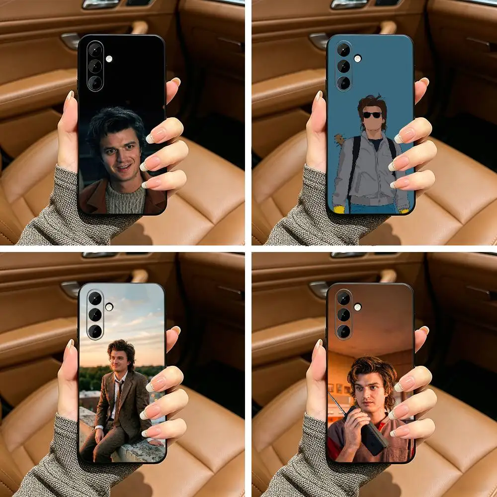 

T-Trendy S-Steve H-Harrington Soft Silicone phone Case for Samsung Galaxy A73/A71/A72/A70/A53/A52/A51 - Black