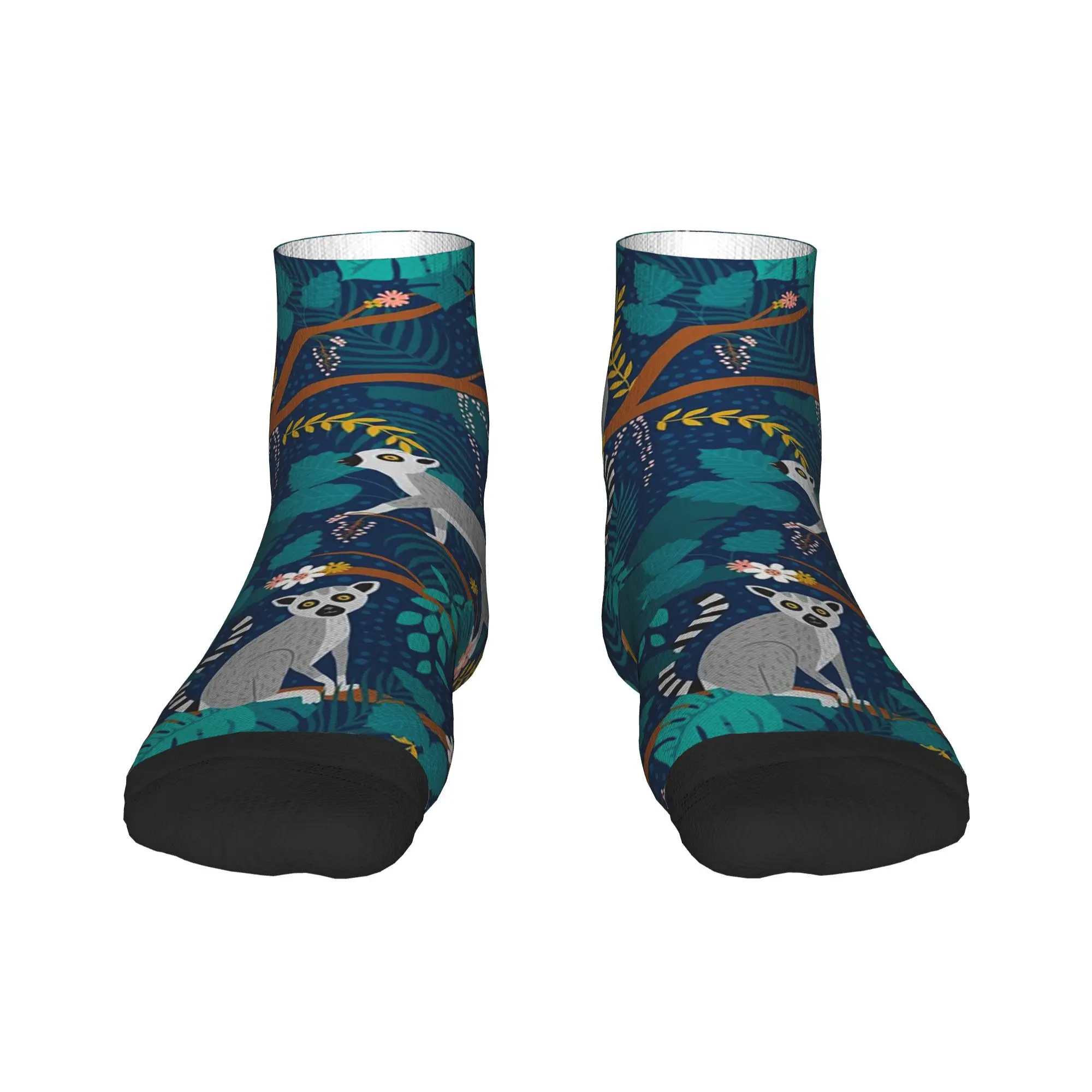 

Носки Lemurs in a Blue Jungle, впитывающие пот чулки в стиле Харадзюку, всесезонные носки, аксессуары для мужчин и женщин, подарки