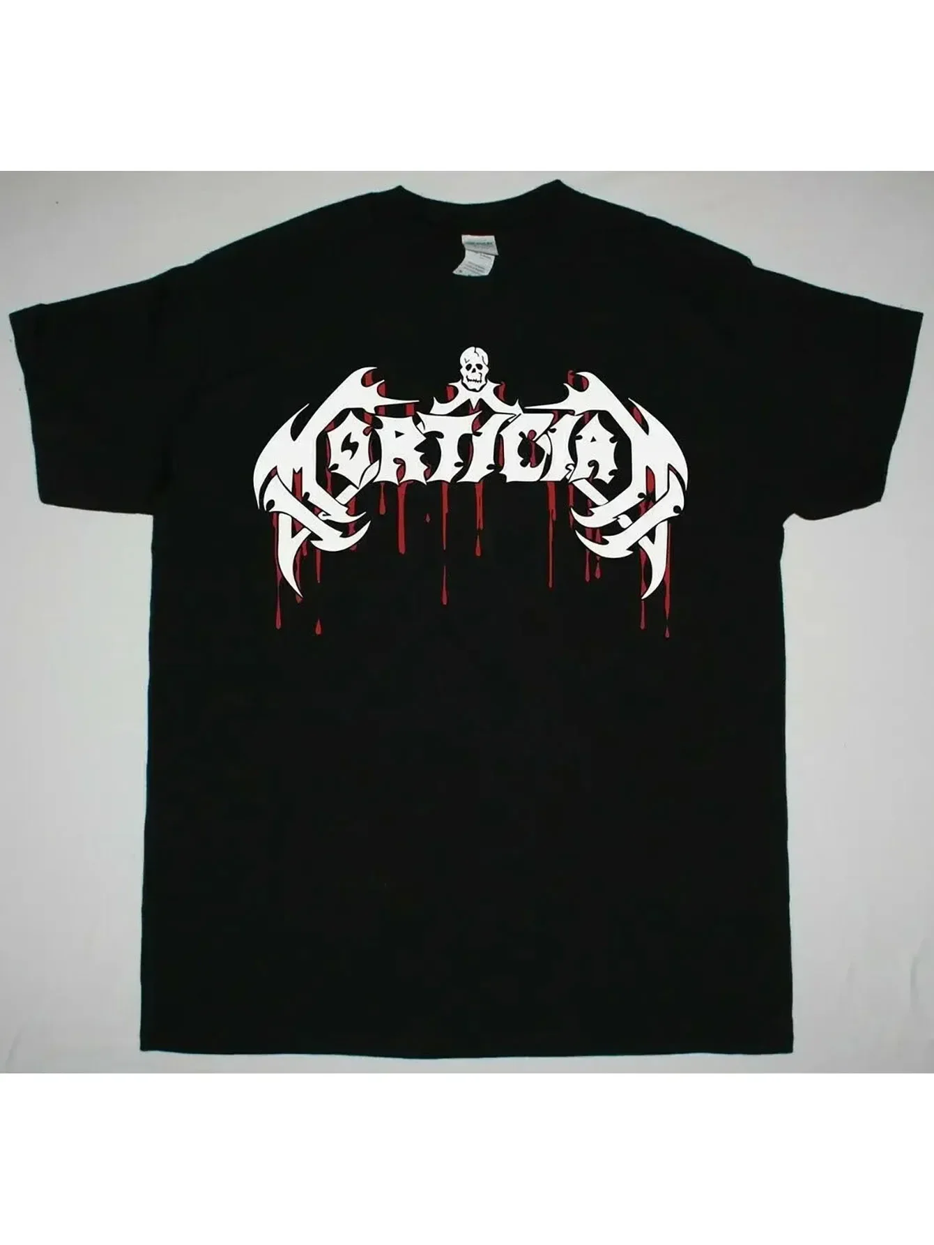 مورتشيان الدم شعار الموت طحن الموت الوحشي الموت المعادن جديد أسود تي شيرت ملابس الرجال قميص الانمي الرجال ملابس الرجال #1