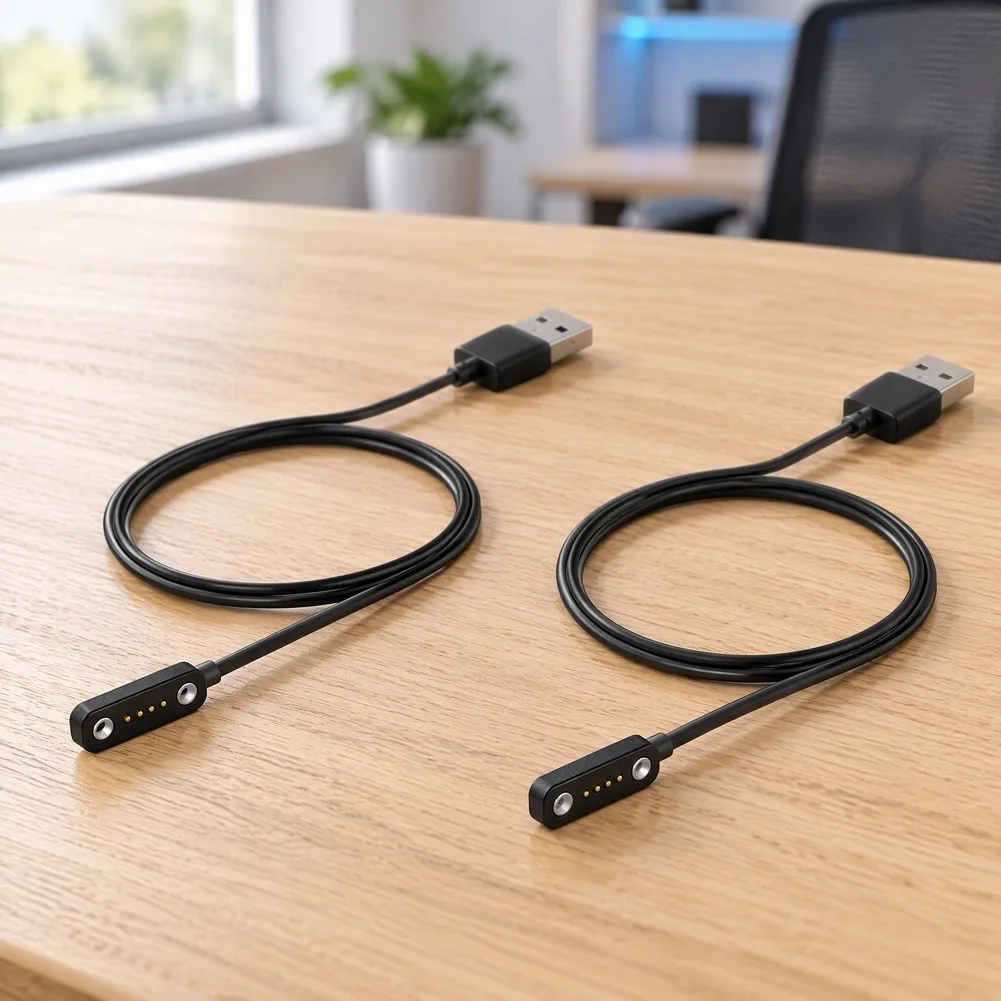 Fast Magnetic Charging Cable For XTEINK X3 For X4pro E-Book Reader 1M TPE 5V 1000mA Overcharge Protection Cord Black