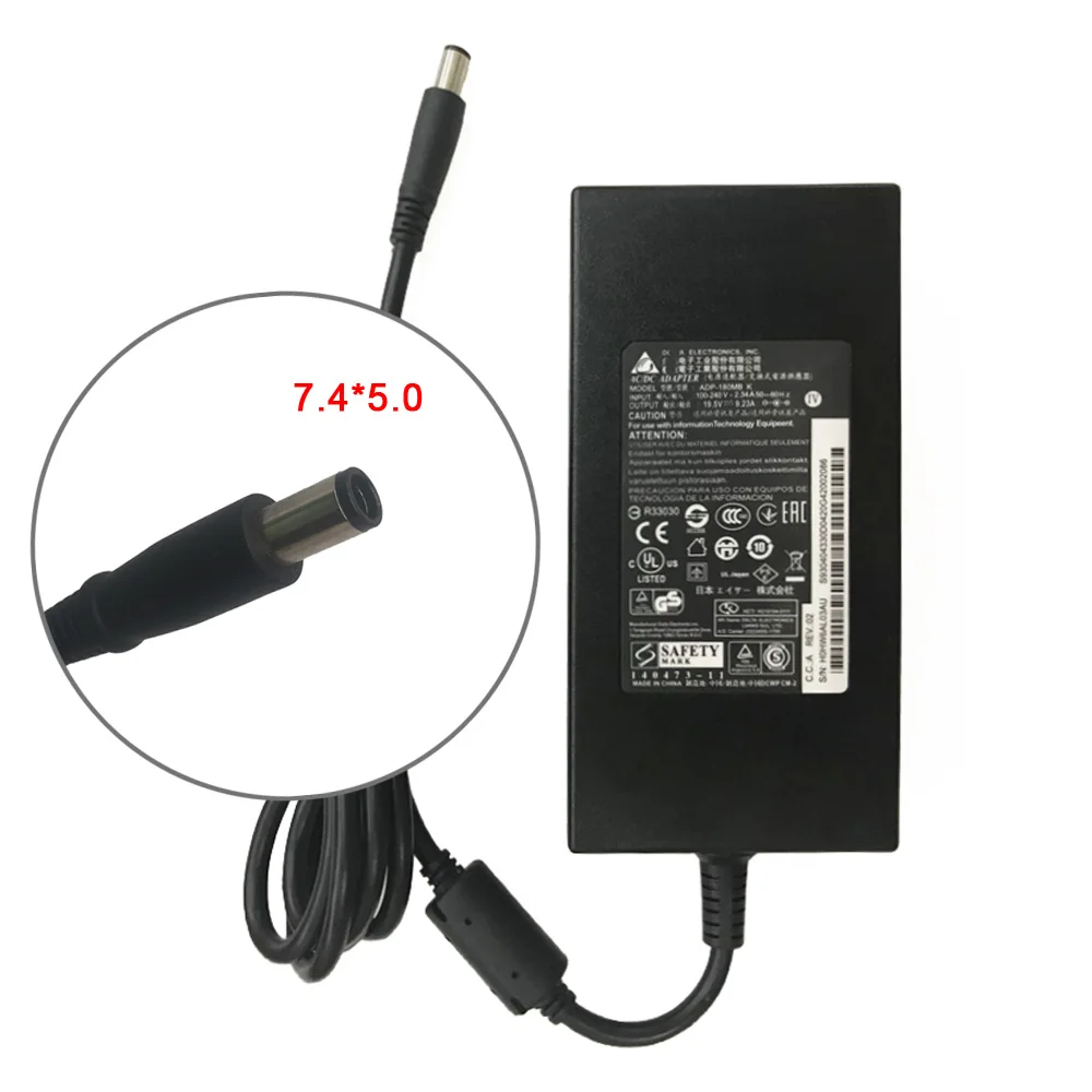 Genuine 19.5V 9.23A 180W AC Adapter Charger For MSI Alpha 15 A3DDK A3DDK-034 Power Supply Cord