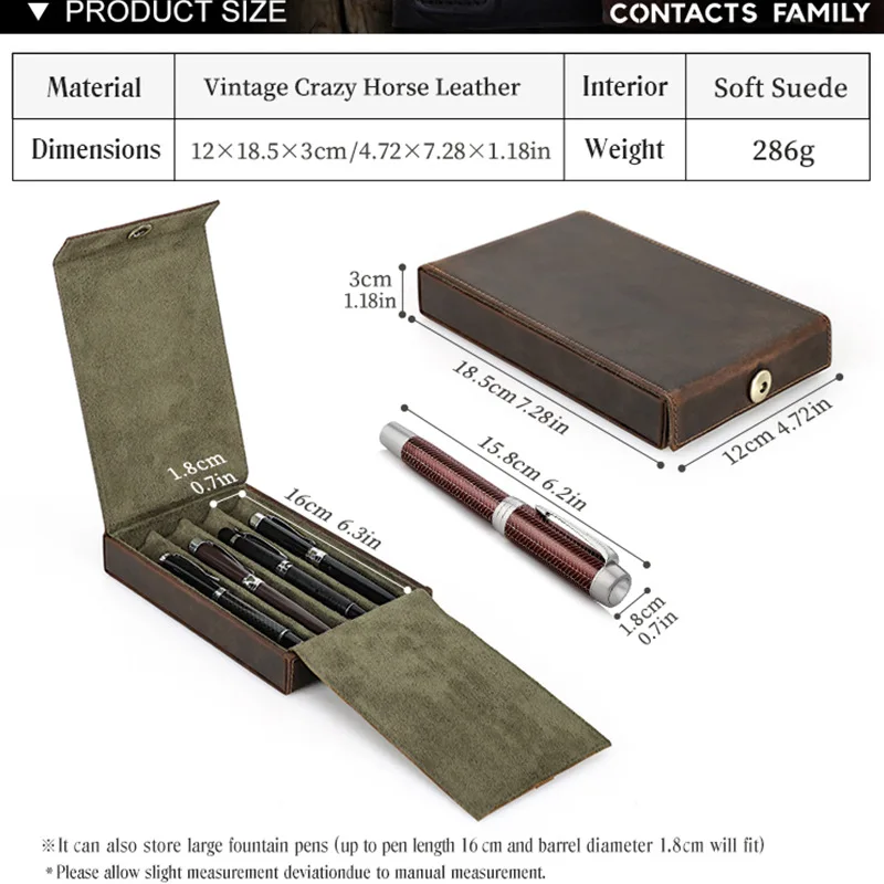Etui-a-stylos-en-cuir-veritable-fait-a-la-main-pour-4-emplacements-avec-couvercle-a-fermeture-magnetique-etuis-a-crayons-fournitures-scolaires-papeterie