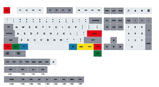 

Mechanical keyboard sublimation PBT keycaps MDA DSA original XDA granite keycaps