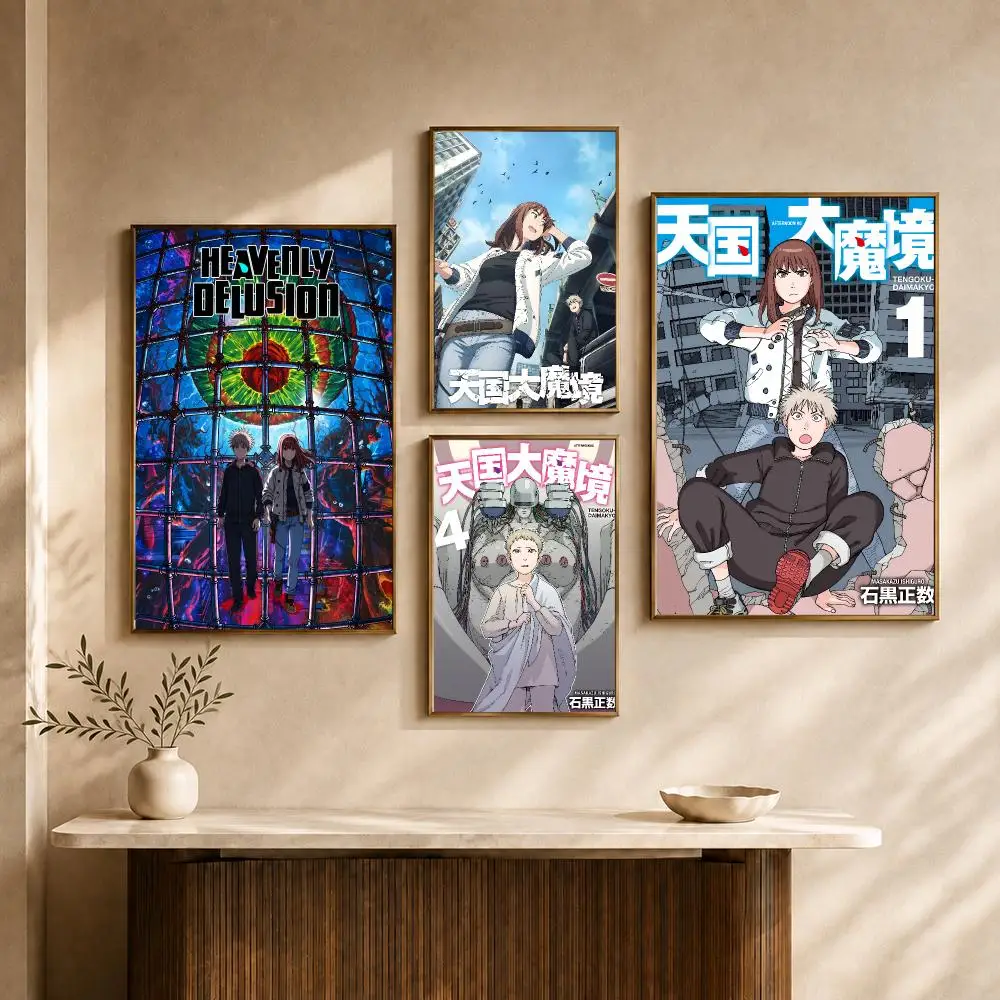 Anime Heavenly Delusion Mystery Sci Fi Fantasy Poster HD Wall Decor Apartment Dorm Office Cafe Bedroom Home Gift