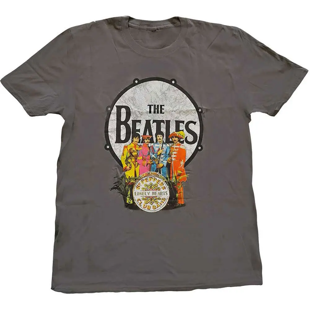 

Men's Sgt Pepper & Drum Slim Fit T-shirt Medium Charcoal