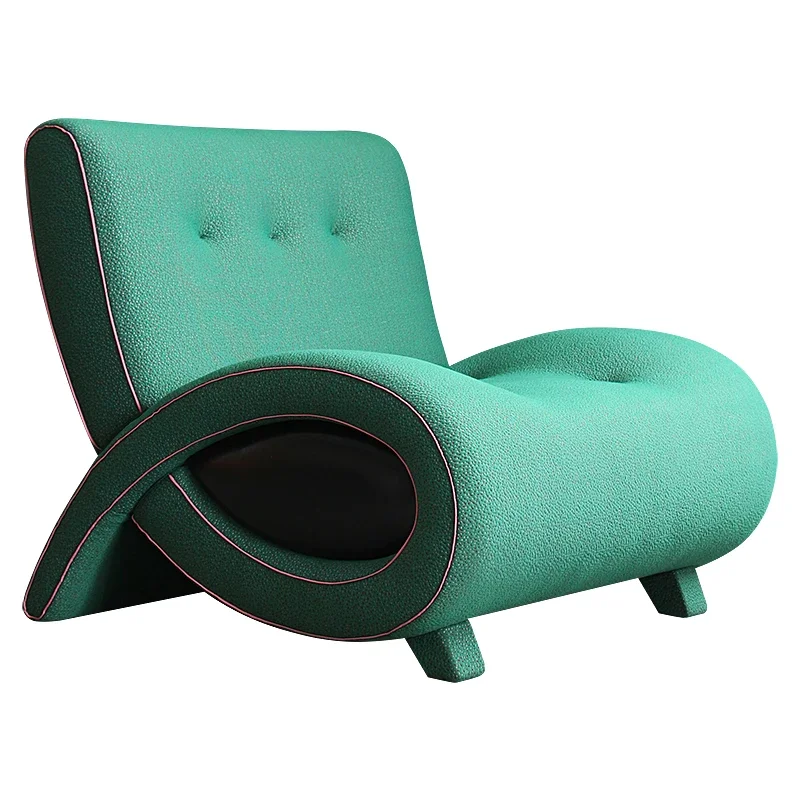 YY Peacock Green Leisure Chair Italian Minimalist Art Shaped Lazy Chair