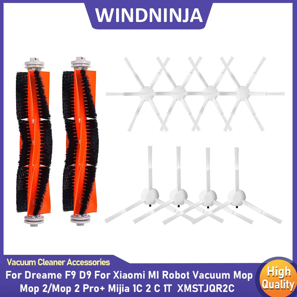 Main Side Brush Parts For Dreame F9 D9 For Xiaomi MI Robot Vacuum Mop/Mop 2/Mop 2 Pro+ Mijia 1C 2 C 1T Vacuum Cleaner Accessory