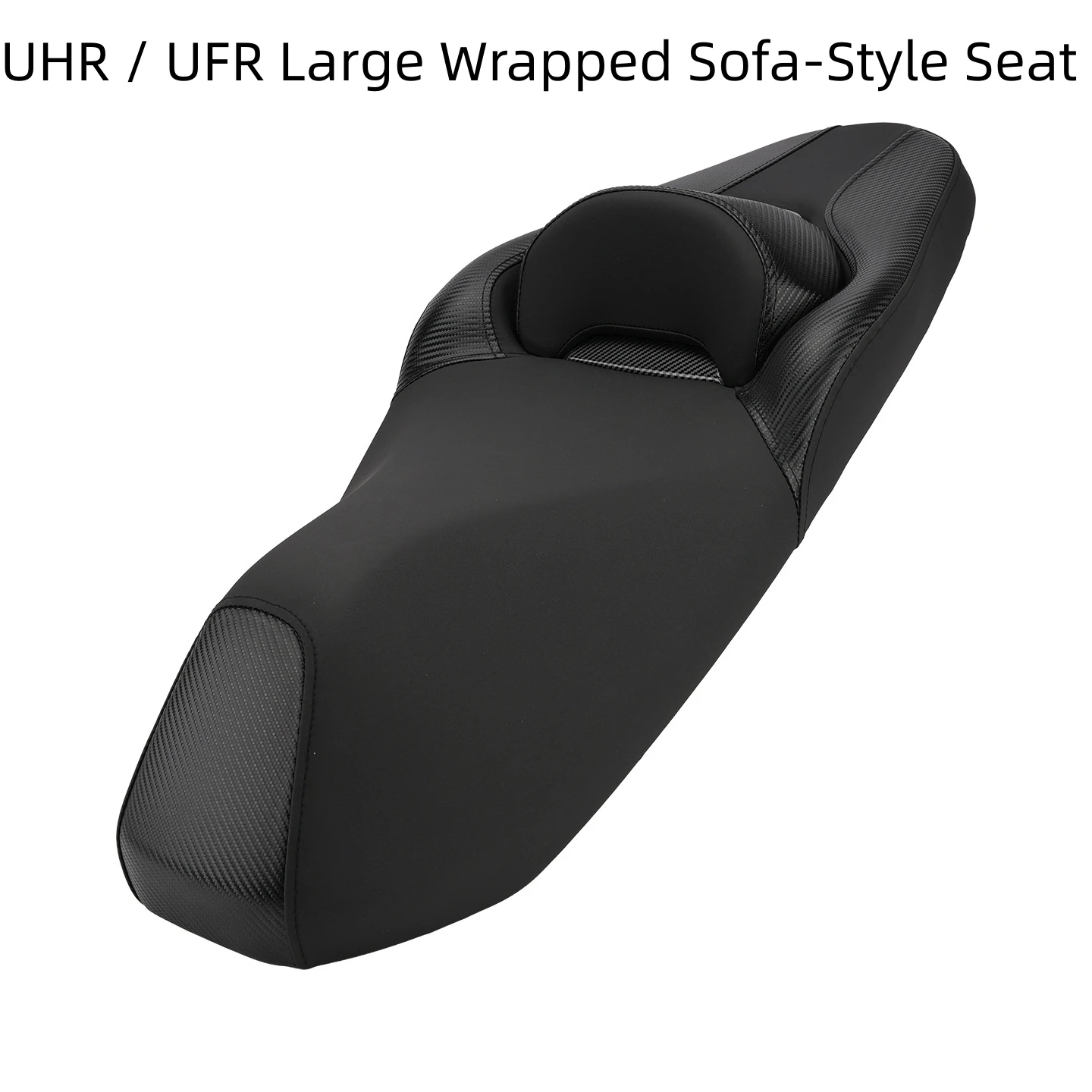For Haojue UHR150/UFR150 Comfort Rider Seat Assembly, Waterproof Leather Thick Latex Sponge Built‑in Waist Cushion Mod Accessori
