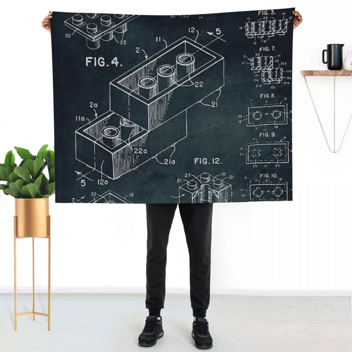 1958 Toy Building Brick Throw Blanket valentine gift ideas Furrys Summer Luxury Throw Bed Thermals For Travel Blankets