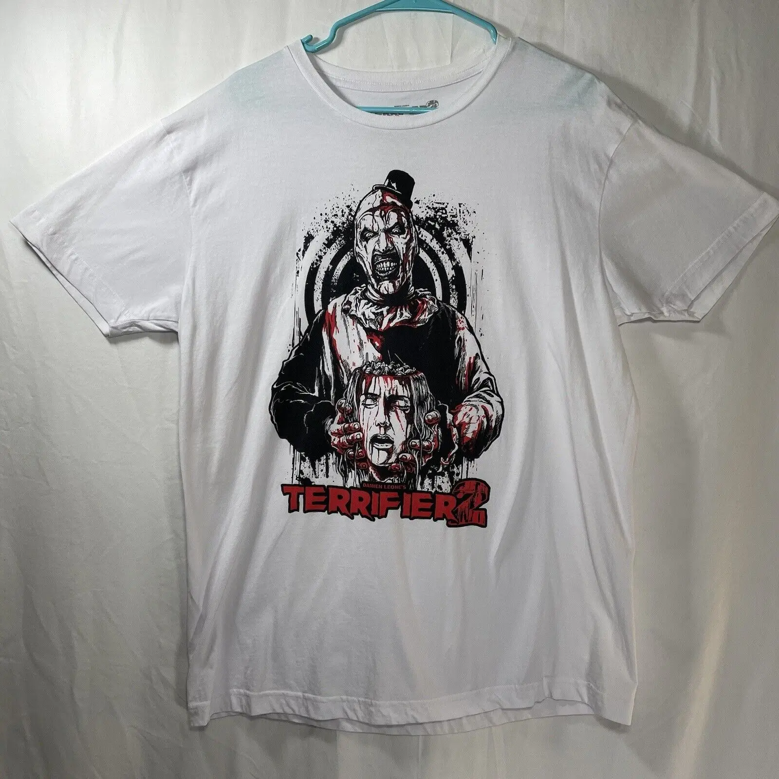 

Terrifier 2 Shirt Size Large White Rare Find Horror Shirt Terror Threads