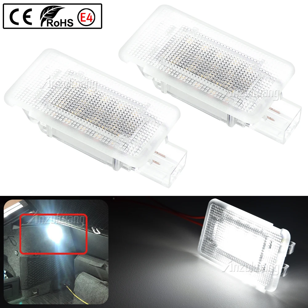 

12V Car White Interior Lamp LED Door Courtesy Light Footwell Light Luggage Trunk Lights For Volvo C30 C70 V70 S60 S60L S80 XC90