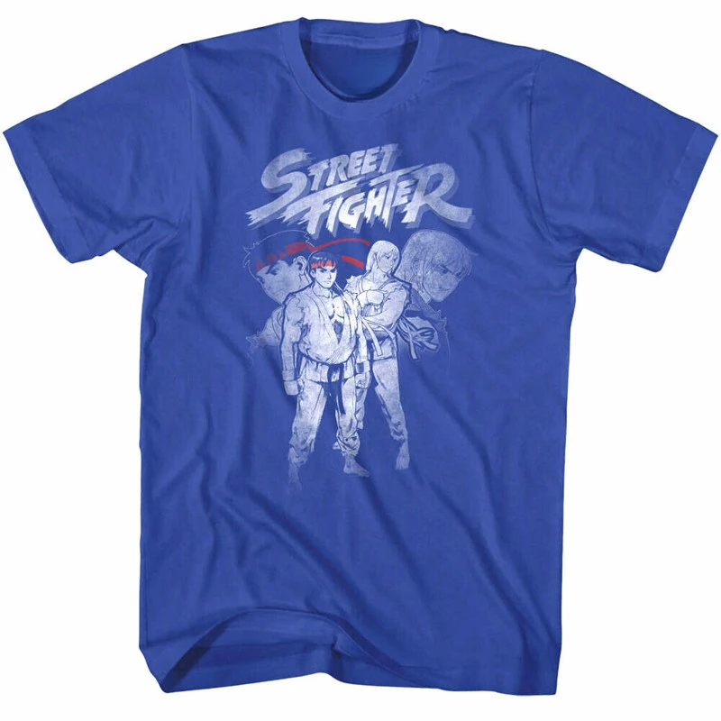 Street Fighter (1990s) - Champion Street Fighter Video Game Character Printable Men's Short-Sleeved T-Shirt view 6