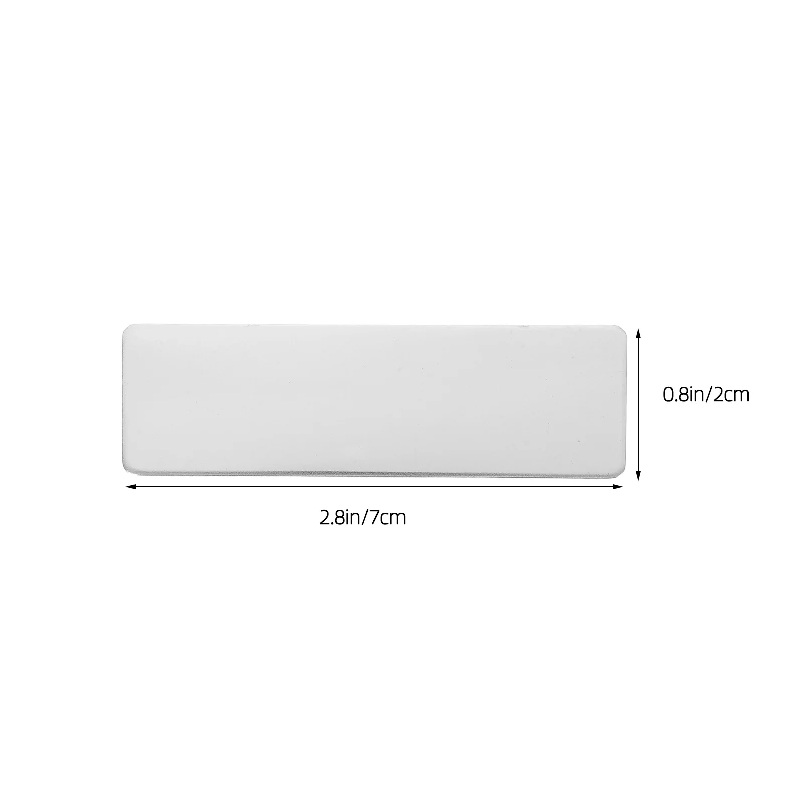 10 قطعة الفولاذ المقاوم للصدأ اسم العلامات شارات معدنية فارغة لمكتب مكتب الباب النقش مقاومة للصدأ السلس حافة دبوس العمل Id #4