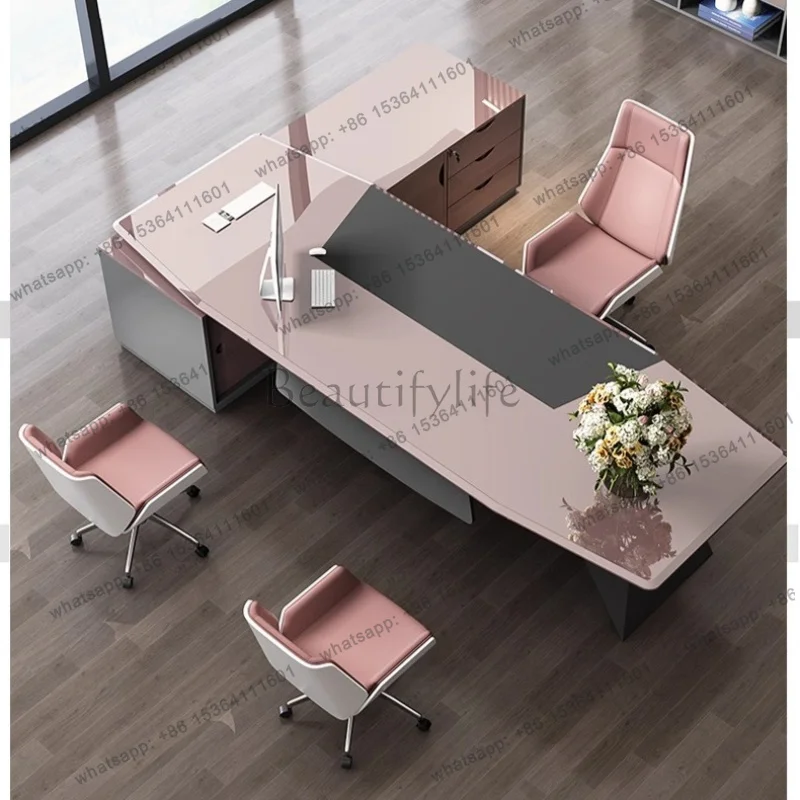 Modern Wood Gaming Study Office Desks Standing Portable Mesa De Escritorio Office Furniture Computer Designer Office Desks home