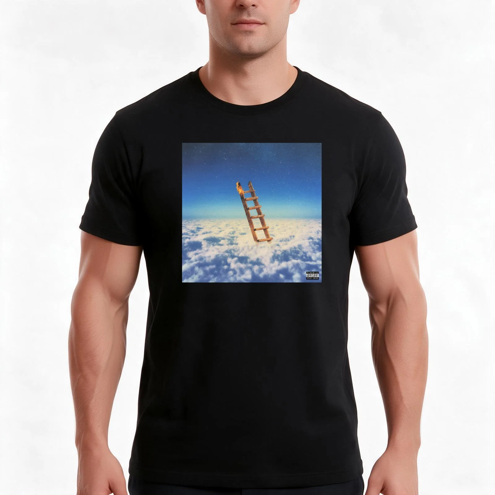 Highest In The Room T-Shirt, Summer Casual Cotton Tee, Oversized Streetwear Tops, Vintage Graphic Print, Loose Fit Short Sleeve