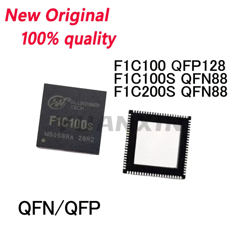 1/PCS New Original F1C100 F1C100S F1C200S QFN88 QFP128 ARM9 architecture main control chip  In Stock