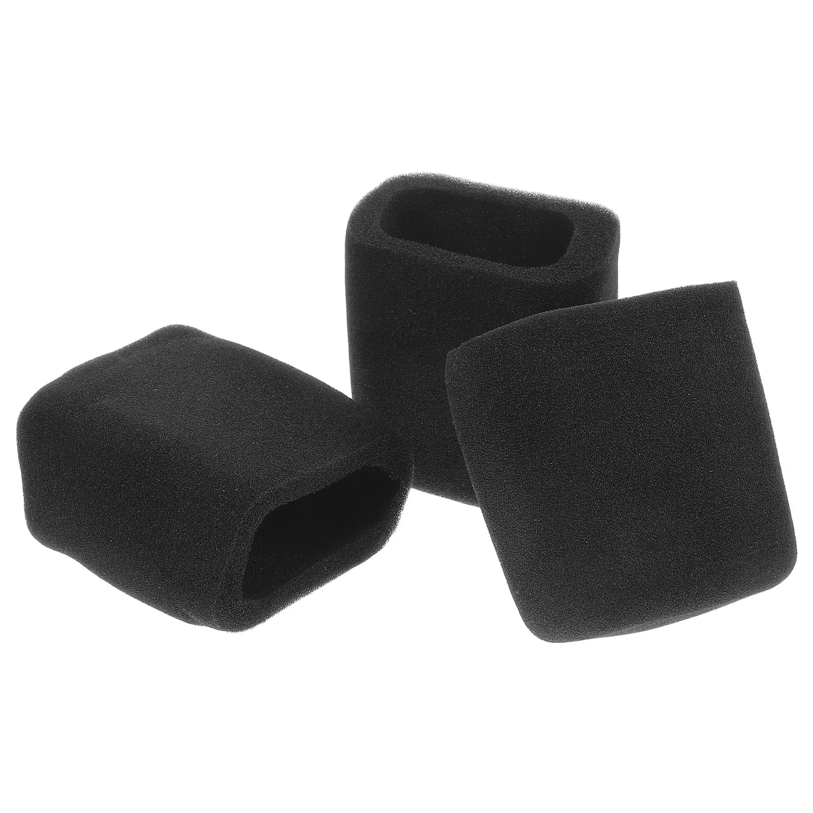 

3pcs Microphone Covers 10mm Thick Black Square Sponge Wind Screens for Condenser Mics Protective Accessories Disposable
